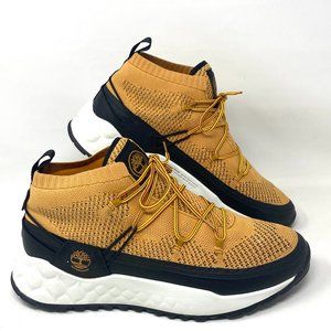 Timberland Solar Wave Waterproof Mid Top Yellow Black Knit Men's TB 0A2E4X 763